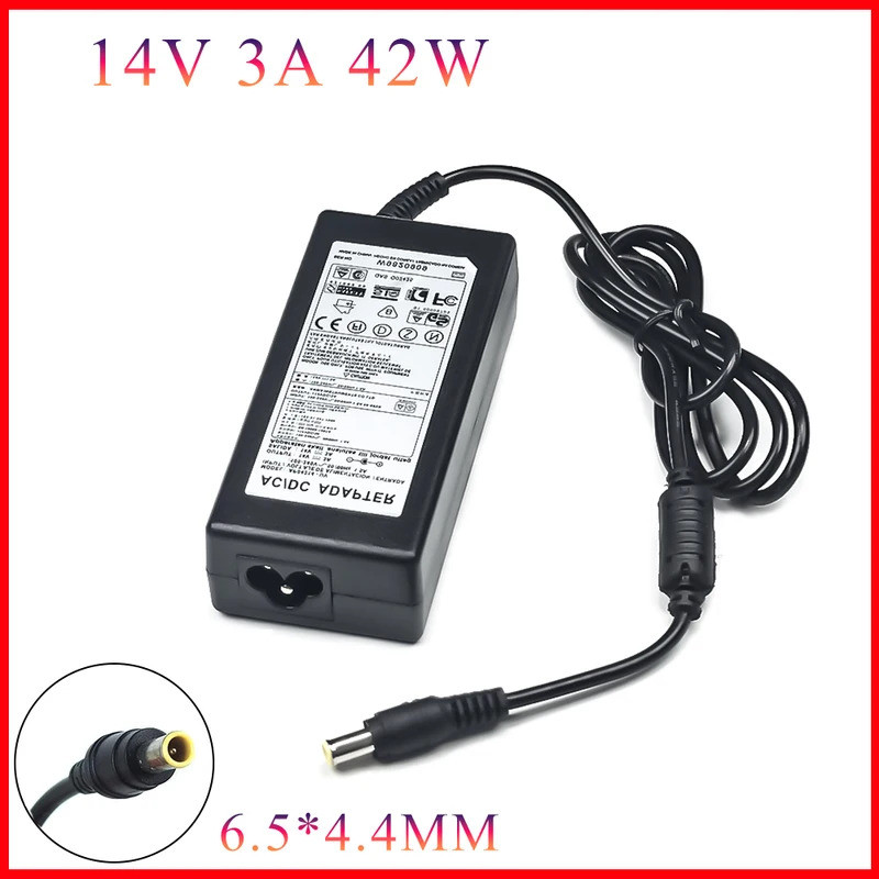 14V 3A 42W 6.5*4.4 มม.A4514-DSM AC/DC อะแดปเตอร์สําหรับ Samsung U28E590D UE22F5400 T24C350LT LED Mon
