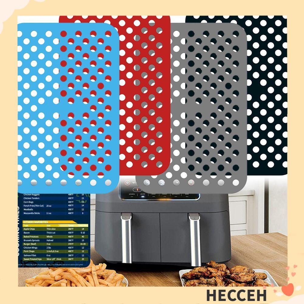 HECCEH Air Fryer Mat สี่เหลี่ยมผืนผ้าห้องครัว Nonstick สําหรับ Ninja DZ201 Foodi สําหรับ Ninja Foodi