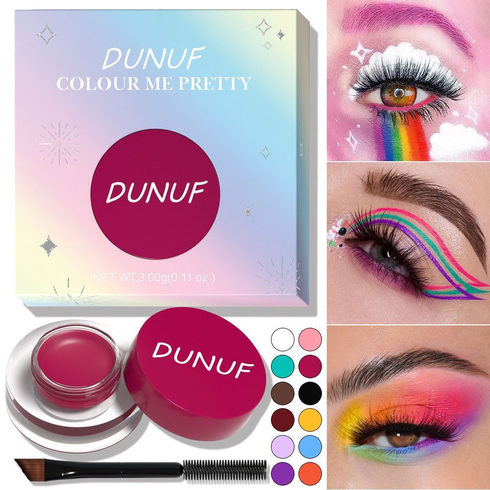TQ~cos Colored eyeliner, eyebrow pencil, eyebrow tint, eyeliner, white, orange, pink, green, purple,