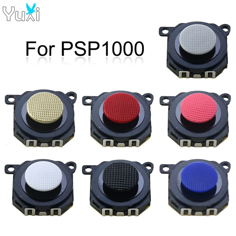 YuXi 3D Analog จอยสติ๊กปุ่ม Thumb Stick Cap สําหรับ PSP 1000 PSP1000 คอนโซลเกมอุปกรณ์เสริม