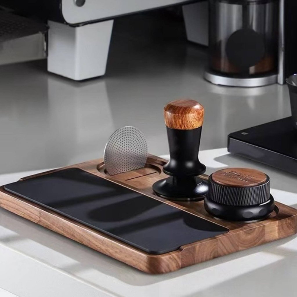 Universal 51-58mm Espresso Tamping Station การออกแบบขนาดกะทัดรัด Espresso Tamper Holder ทําความสะอาด