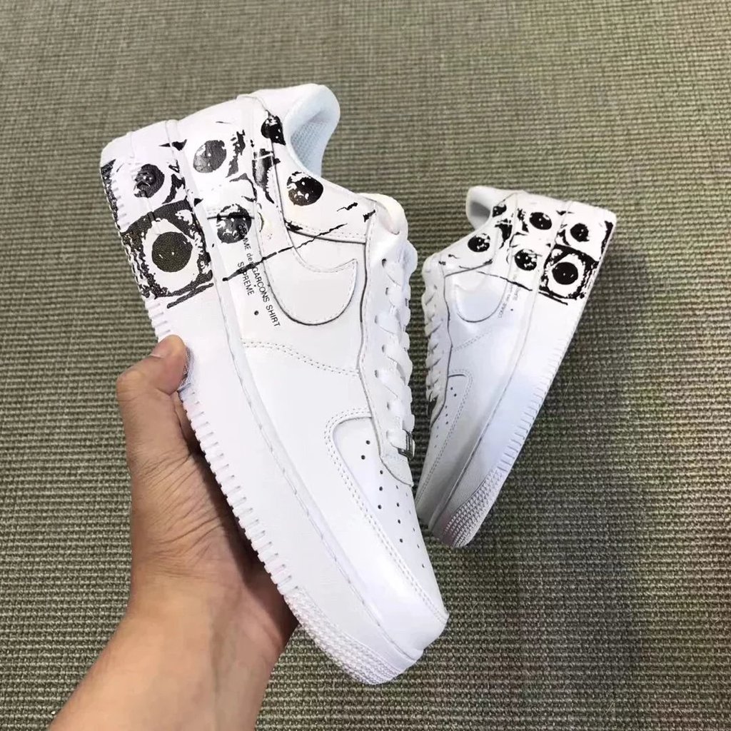 แอร์ฟอร์ซ เบอร์ 1 รองเท้าผ้าใบ Low-Top รองเท้าผู้ชายสามปาร์ตี้ Joint Six-Eye รองเท้าผู้หญิง AF1 คู่ส