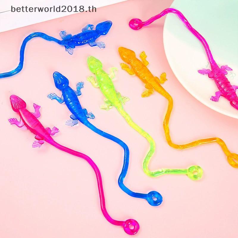 [bet] 30 ชิ้นของ Stiy Geo ของเล่นเด็ก Goodie กระเป๋าบรรจุ, ของเล่น Lizard ยืดหยุ่น, รางวัลห้องเรียนอ