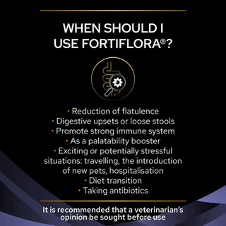 [กล่อง!] Proplan: FortiFlora [แท้💯] ผงโรยอาหารเสริมโพรไบโอติก ปรับสมดุลลำไส้ ลดอาการท้องเสีย สำหรับสุนัขและแมว (30 ซอง)