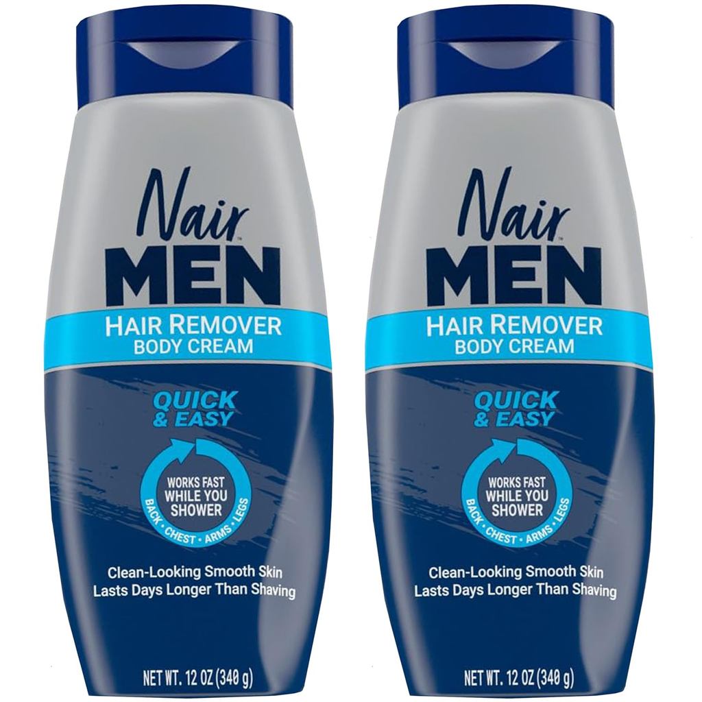 Nair Men ครีมกําจัดขน 12 ออนซ์ (แพ็ค 2 ชิ้น)