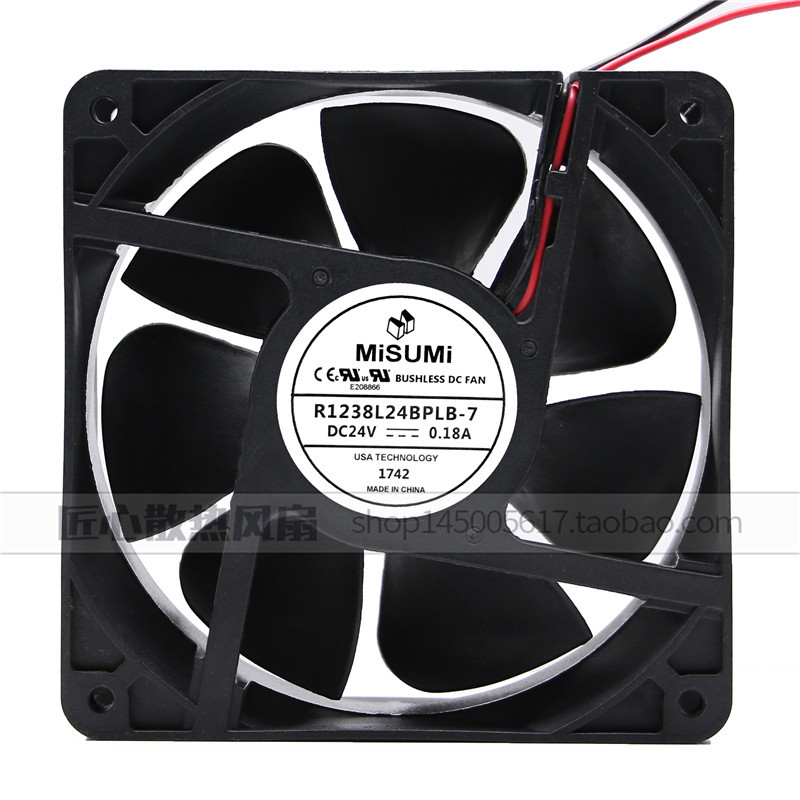 MiSUMi Mismi R1238L24BPLB-7 24V 0.18A 12CM 12038 พัดลมระบายความร้อน