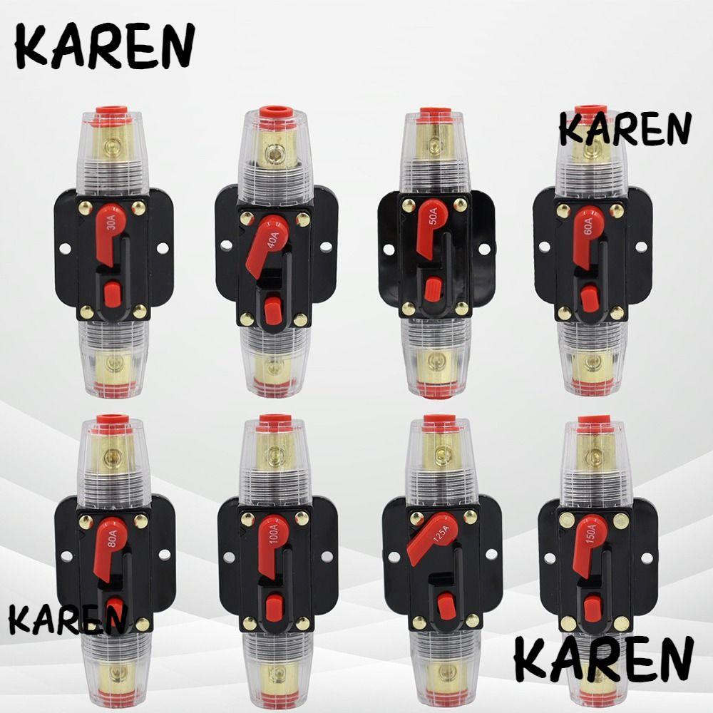 KARENGOODS DC Resettable Circuit Breaker ประกันรีเซ็ตได้ 60A 50A 40A 30A Self Recovery Circuit Break