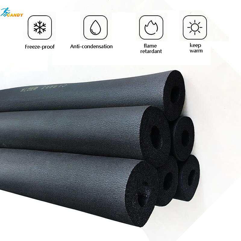 NDY 1.8M ฟองน้ํายางท่อ Bla กันน้ํา Pipeline Holder ฉนวนกันความร้อน Tubular แขนป้องกันสําหรับเครื่องปรับอากาศ N