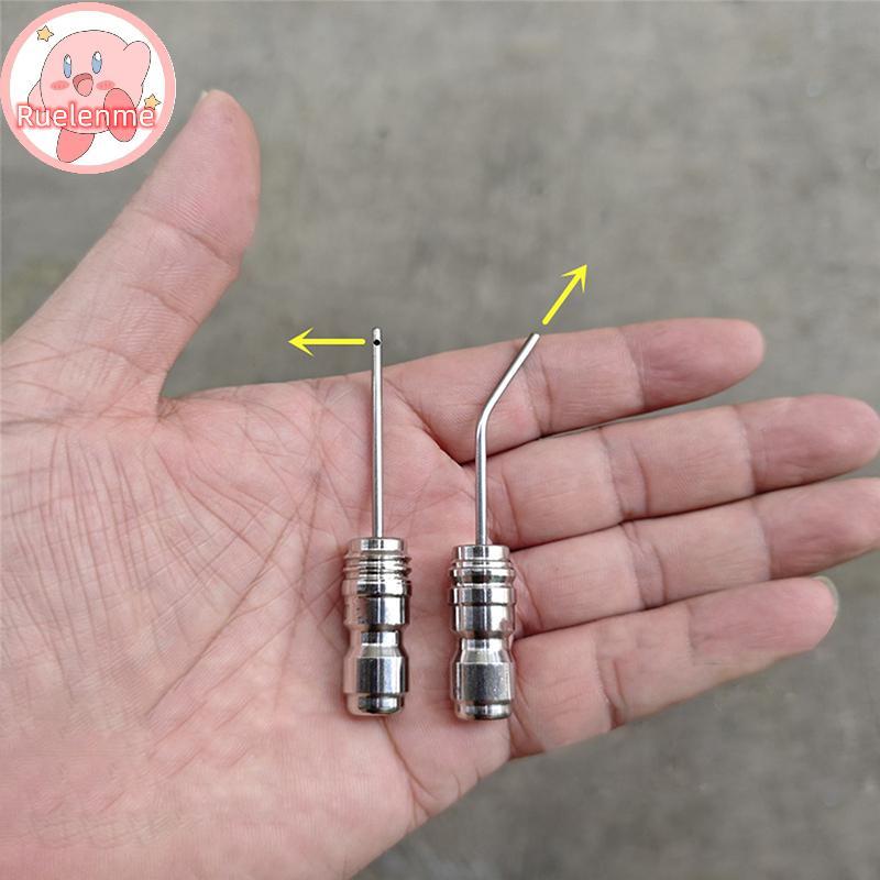 Uelenme 1 ชิ้นแรงดันสูงทําความสะอาดหัวฉีดเข็ม 1/4 " Qui Connect Slim Design สําหรับทําความสะอาดลึก AC & รถเครื่องซักผ้าถัง TH