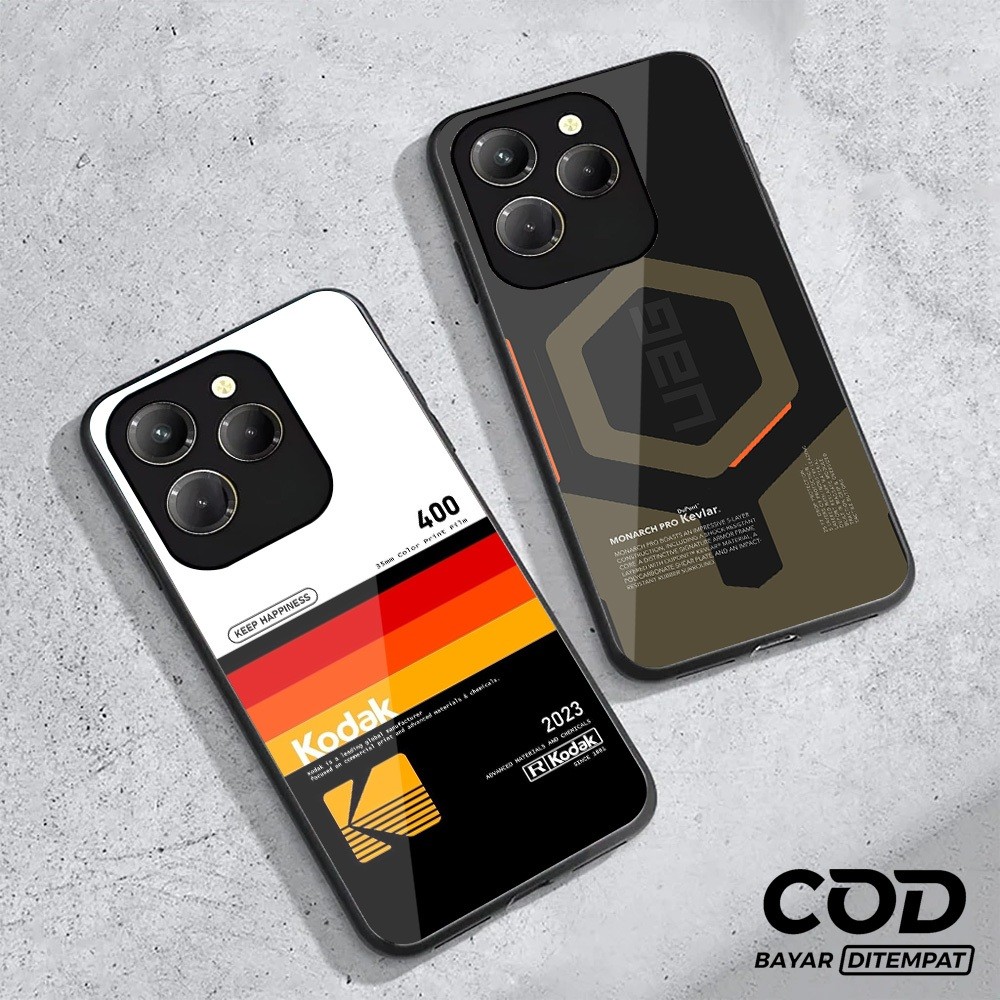 Softcase Glass Infinix Hot 40 Infinix Hot 40i Infinix Hot 40 Pro ล่าสุด 2024 [M65] เคสเคลือบเงา Infi