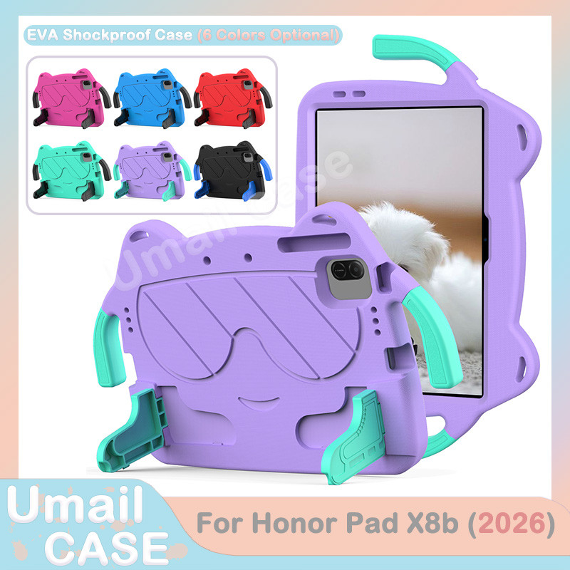 เด็กปลอดภัย EVA สําหรับ Honor Pad X8b 2026 11 นิ้ว Honor Pad X8a กันกระแทกขาตั้งแท็บเล็ตฝาครอบ