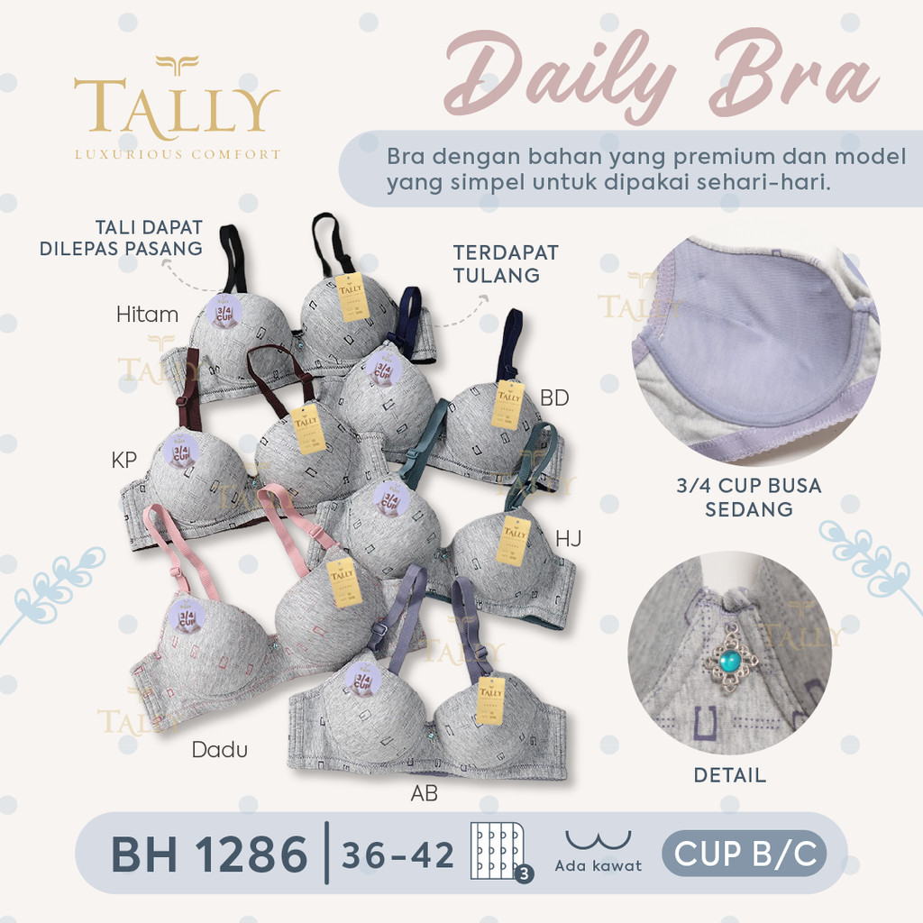 KATUN TALLY BRA BH 1286 I PREMIUM COTTON MATERIAL I SIZE 36 - 42 I CUP B/CI 3/4 MEDIUM FOAM CUP I WI