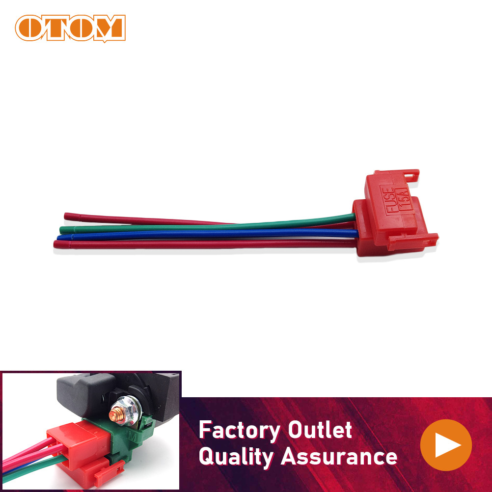 OT OTOM Motorcycle Starter Relay Plug Igniter Switch Harness Plug Electrical Connector Plug 4 Wire F