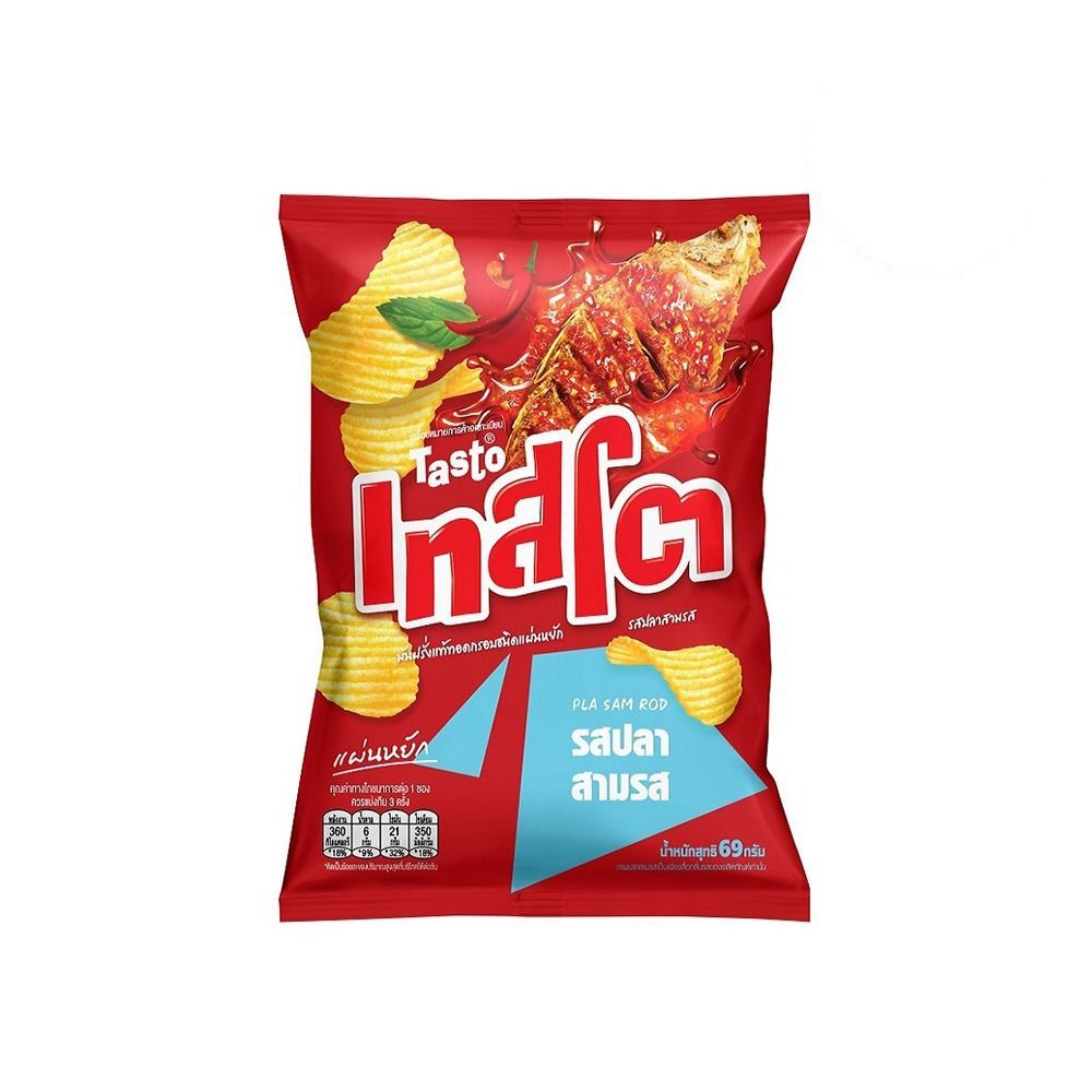[สินค้าส่งด่วน] เทสโต แผ่นหยัก รสเกลือ 11ก. แพ็ค12 TASTO RIDGE CUT SALT 11G. PACK12