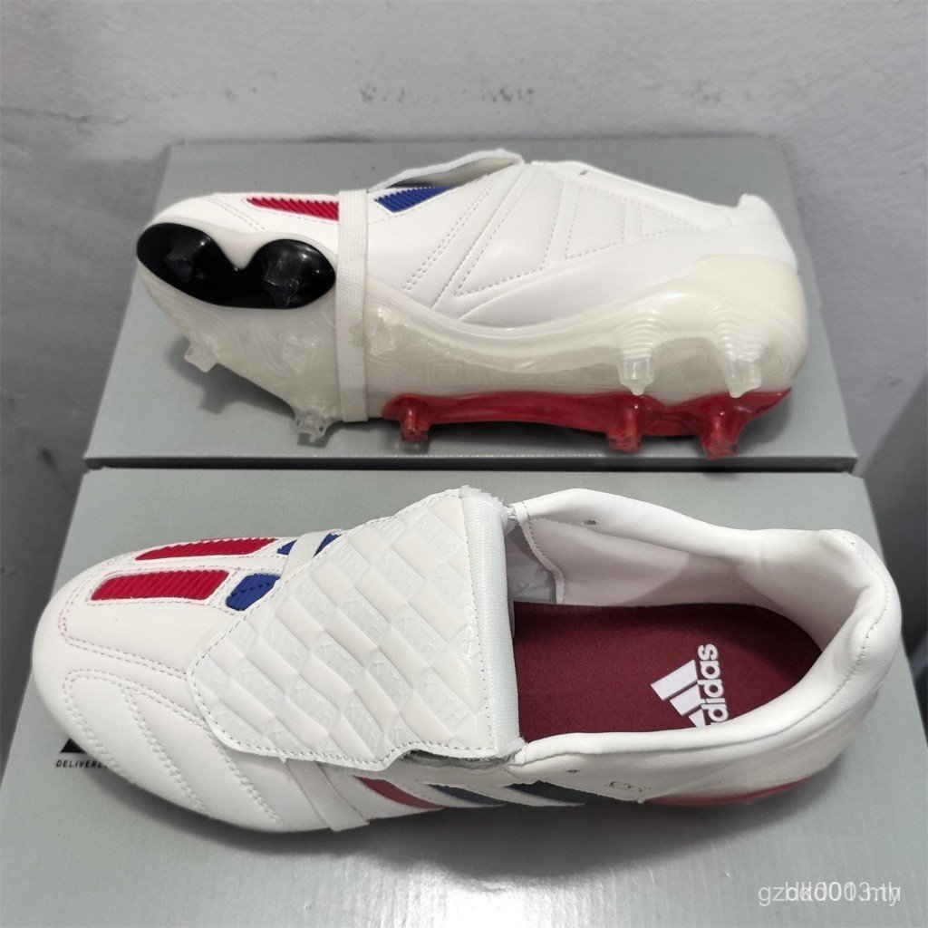 Kith Predator 2025 New Elite FG "Kaká" Retro รองเท้าฟุตบอลกันลื่นและทนต่อการสึกหรอ JIXM BOJ1