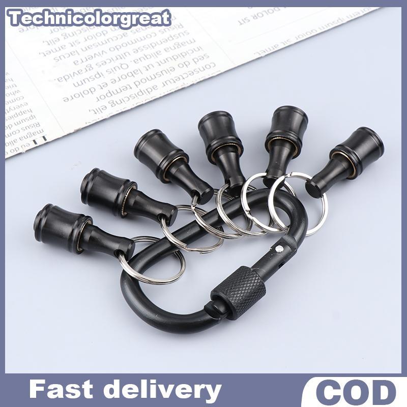 Tcgt 6 ชิ้น/เซ็ต Bit Holder 1/4 นิ้ว Hex ไขควง Bits Holder Extension Bar พวงกุญแจอะแดปเตอร์เจาะ Bits