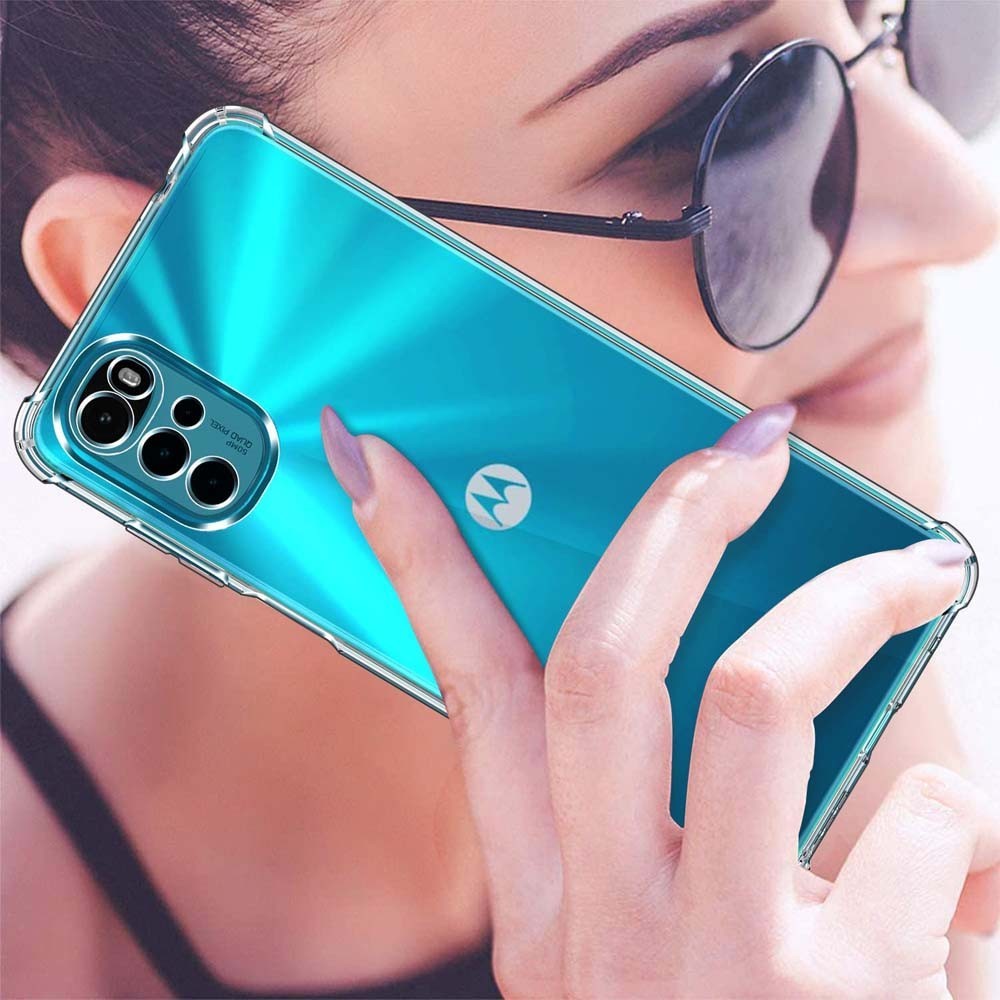 Clear สําหรับ Moto G7 G6 Play G8 Plus G9 Power G8 Power lite G10 G20 G30 G60 G60S หนากันกระแทกซิลิโคนฝาครอบโทรศัพท์