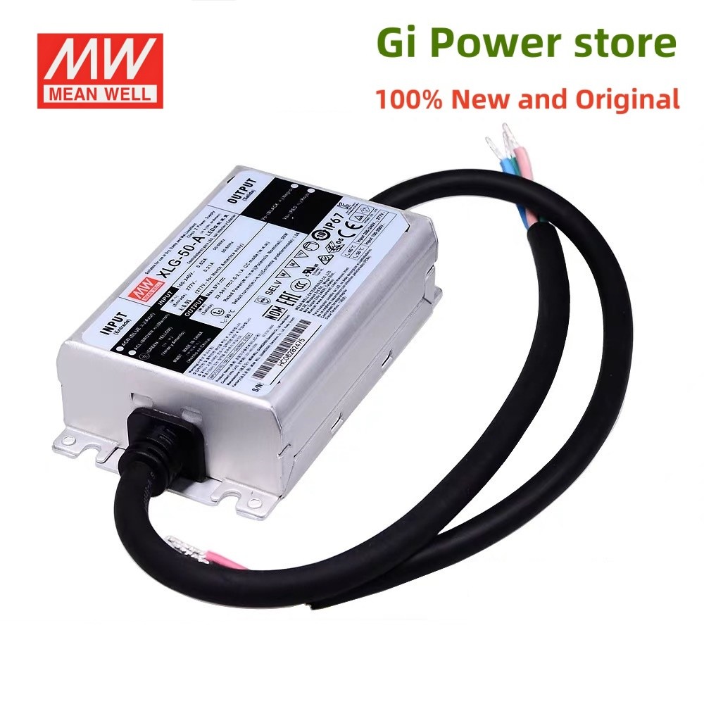 XLG-50 50W MEAN WELL Switching power supply XLG-50-AB คงที่ LED driver IP67 ป้องกัน PFC