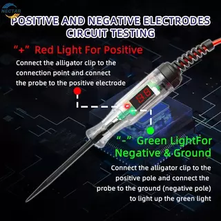 TAR ดิจิตอล 3V 120V เครื่องทดสอบวงจรแรงดันไฟฟ้าปากกา Long Probe พร้อมจอแสดงผล LED สําหรับรถยนต์ที่ปลอดภัยในครัวเรือนและการประชุมเชิงปฏิบัติการการทดสอบไฟฟ้า N