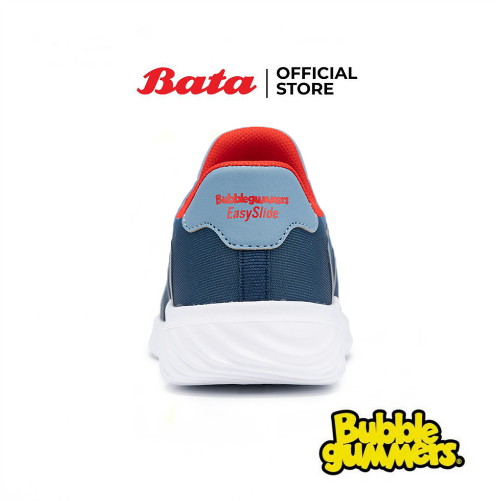 Bata บาจา BBG รองเท้าผ้าใบ สนีคเกอร์ แบบสวม สำหรับเด็กผู้ชาย รุ่น EASY SLIDE  COOL_G126 สีน้ำเงิน 3319334 ราคา ถูกที่สุด ดีลบีเคเค แกลเลอรีภาพที่ 3