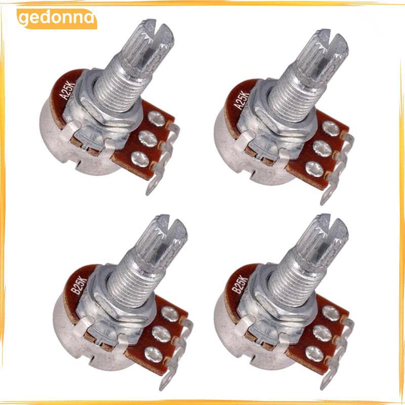 [gedonna] FULL SIZE POTS Log A / Linear B 25k Volume & Potentiometer สําหรับกีตาร์