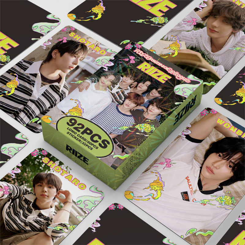 124pcs RIZE Photocard สติกเกอร์ชุด Lomo Card Collection SEUNGHAN SOHEE WONBIN สมุดภาพ Diy ตกแต่ง