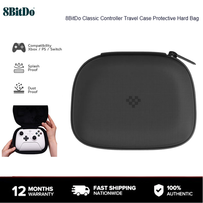 8BitDo Classic Controller Travel Case สําหรับตัวควบคุม Ultimate, Switch Pro, PS5, PS4, Xbox Controll