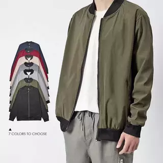 CODTwoStar simple bomber jacket. For men and women, high quality, motorcycle style coat, round neck, good size.