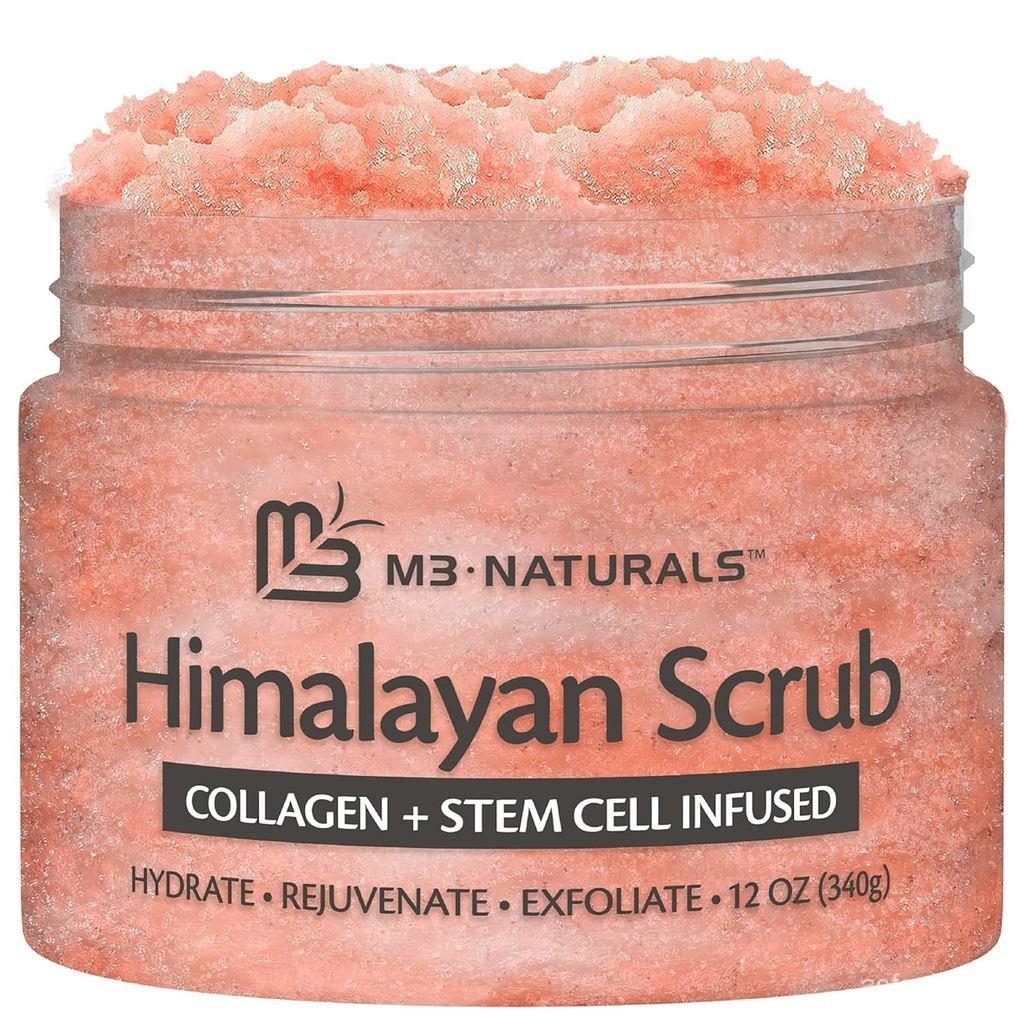เกลือหิมาลัยขัดผิว ใบหน้า เท้า และร่างกาย Exfoliator ด้วยคอลลาเจนและสเต็มเซลล์ สครับขัดผิวสําหรับ To