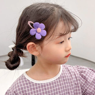 กิ๊บติดผมหน้าม้าข้างน่ารัก ทำจากผ้า รูปทรงดอกไม้ ไม่ทำลายเส้นผม เหมาะสำหรับเด็กผู้หญิงและเด็กเล็ก