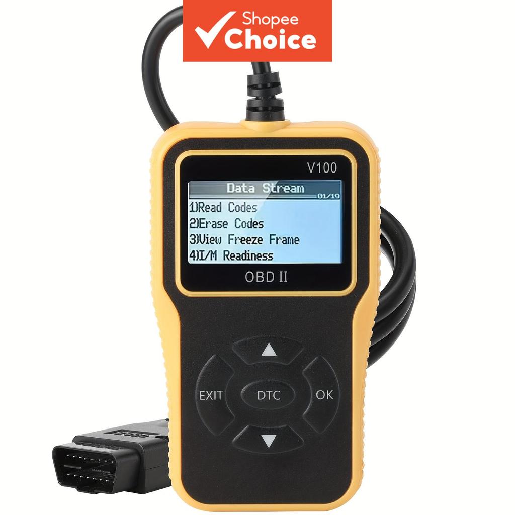 เครื่องสแกนวินิจฉัยรถยนต์ OBD2 เครื่องอ่านโค้ดความผิดปกติด้านเครื่องยนต์ สแกนเนอร์เครื่องมือตรวจสอบโ