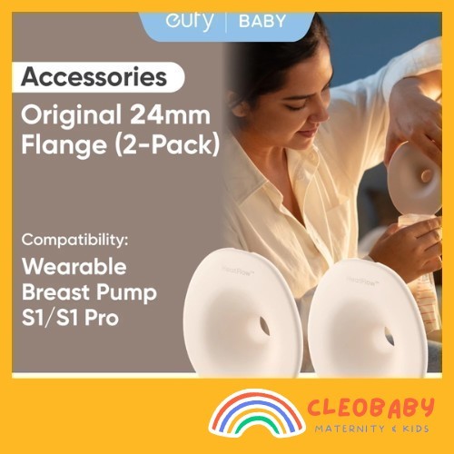 Eufy 24 มม./27 มม.หน้าแปลน (2-Pack),อุปกรณ์เสริมสําหรับสวมใส่เครื่องปั๊มนม S1/S1 Pro/E20