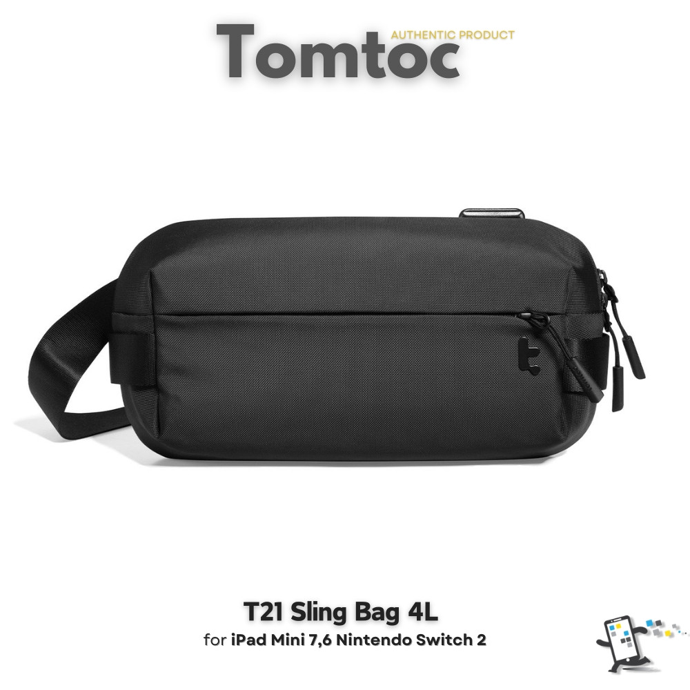 Tomtoc T21 Sling Bag 4 Liter กระเป๋าสำหรับ iPad Mini 7,6, Nintendo Switch 2, Nintendo Switch Oled