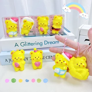 Squishy ชุดของเล่นบีบ 24 ชิ้น น่ารัก คลายเครียด ด้วยพวงกุญแเซ็ตกล่องของขวัญ พกพาง่าย ของเล่นเด็ก