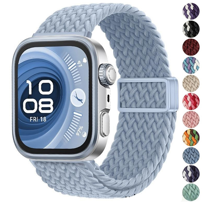 สายไนลอนสําหรับ Huawei Watch Fit 5 5pro Braided Breathable สําหรับ Huawei Watch Fit 4 4pro/3 กีฬาสร้อยข้อมือ Watchband