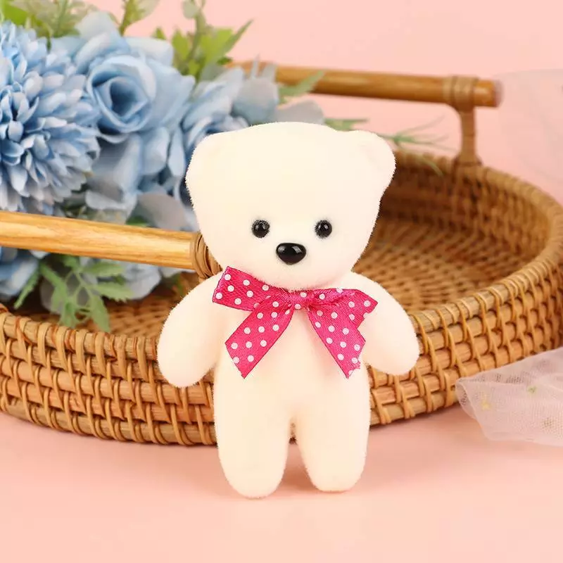 10ชิ้นตุ๊กตาหมีขนาดเล็กช่อดอกไม้ตกแต่งตุ๊กตาสัตว์ของขวัญวันเกิด thumbnail 8