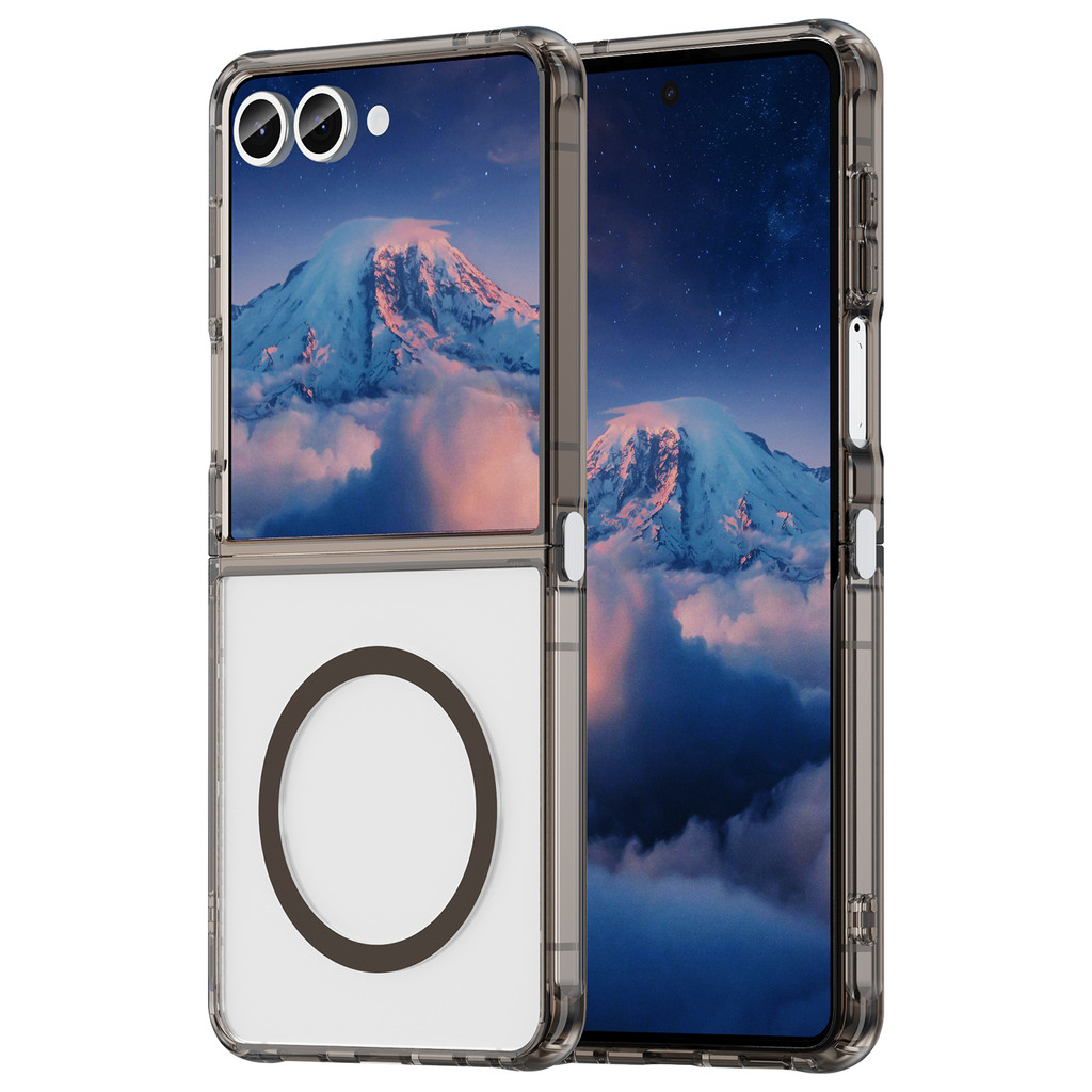สําหรับ Samsung Galaxy Z Flip 7, เคสโทรศัพท์แม่เหล็กที่สดชื่นใหม่, ฝาครอบป้องกันป้องกันการตกพีซีคุณภาพสูง