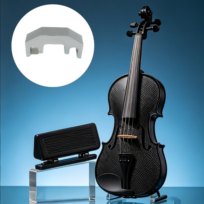 Mon Universal โลหะไวโอลินฝึก Mute ลดเสียงรบกวนอุปกรณ์เสริมไวโอลิน Viola Practice Mute String Instrum