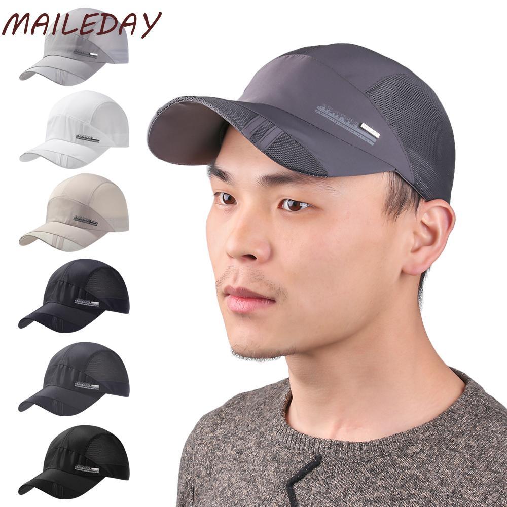 MAILE หมวกตาข่าย Cool Outdoor Sport Running Visor Cap