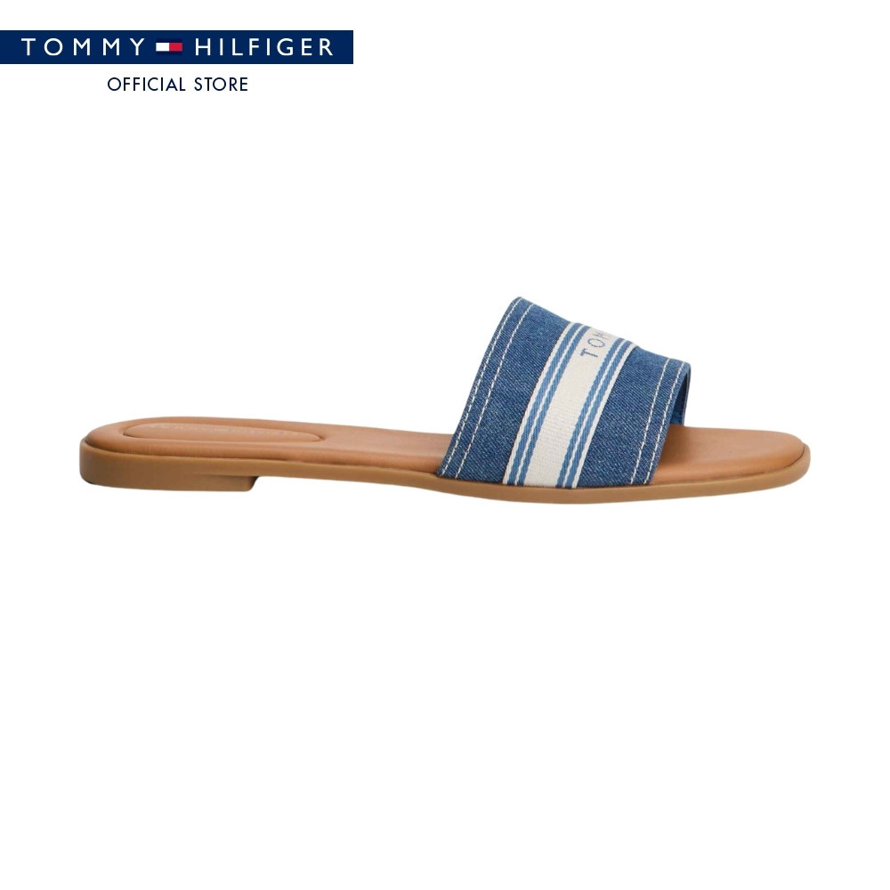 Tommy Hilfiger รองเท้าแตะ ผู้หญิง รุ่น FW0FW09217 1CD - สียีนส์