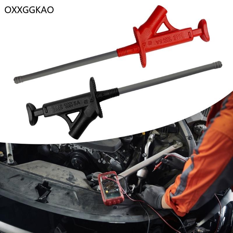 OXXGGKAO J 30042 ยืดหยุ่น Grabber Probe IC Test Hook คลิปมืออาชีพฉนวนแรงดันไฟฟ้าทดสอบตะขอคลิป 4 มม.ก