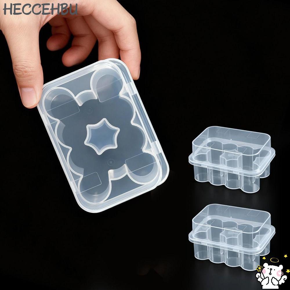 HECCEH31 Microtube กล่องเก็บ, พลาสติก 2/10/24-Slot Vial Storage, 3/5/7/10mL Stackable Freezer Tube ก