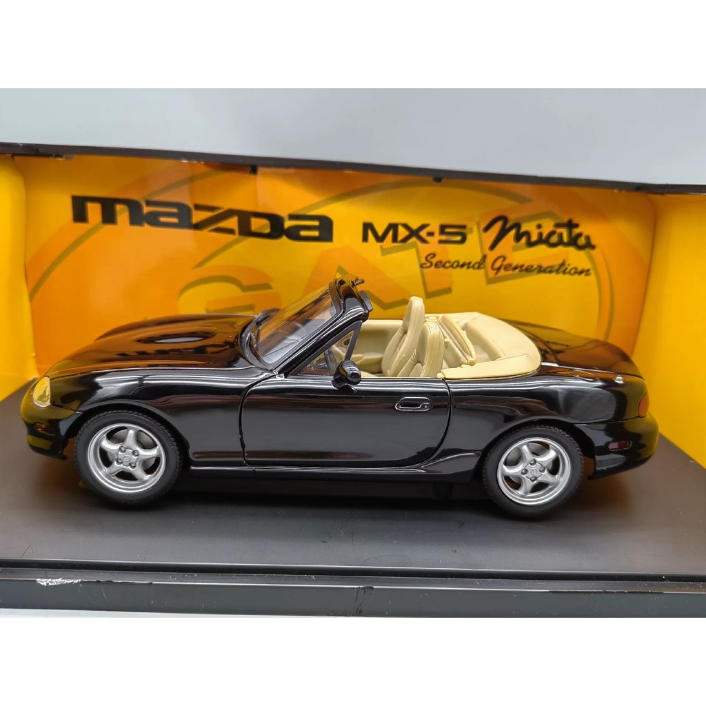 [Orphan] GATE 1/18 Mazda MX-5 Miata Generation (Bright Black) (Rash, Loose Car Door) โมเดลรถจําลองโล