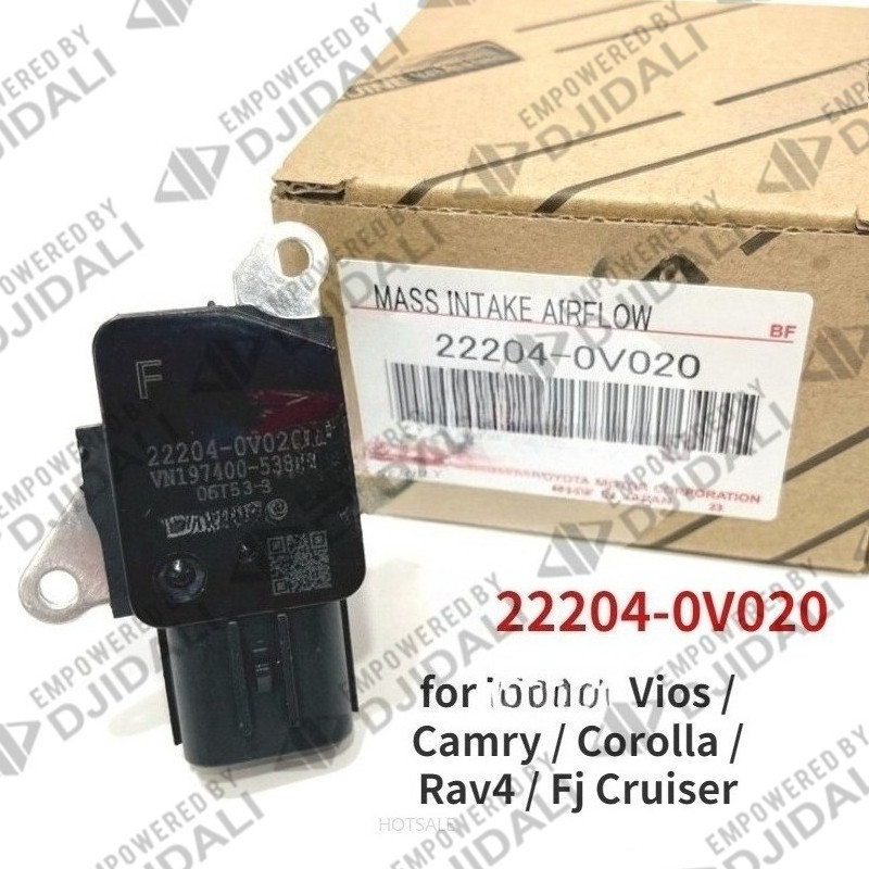 ของแท้เซ็นเซอร์ Automaf เซ็นเซอร์มวลเซ็นเซอร์การไหลของอากาศสําหรับ Vios / Camry / Corolla / Rav4 / Fj Cruiser 22204-t020 / 22204-t040