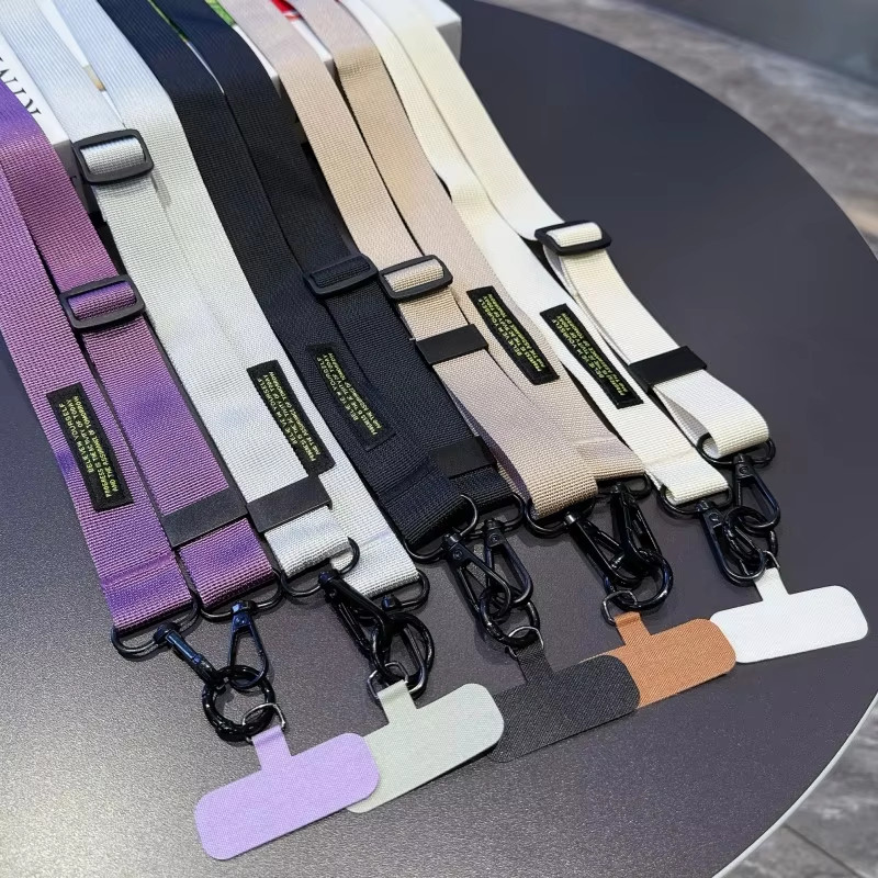 ใหม่ Crossbody Lanyard สร้อยคอสายคล้องคอUniversalโทรศัพท์มือถือปรับเชือกแขวนยาวพร้อมคลิป Anti-Lost Lanyard ทนทาน