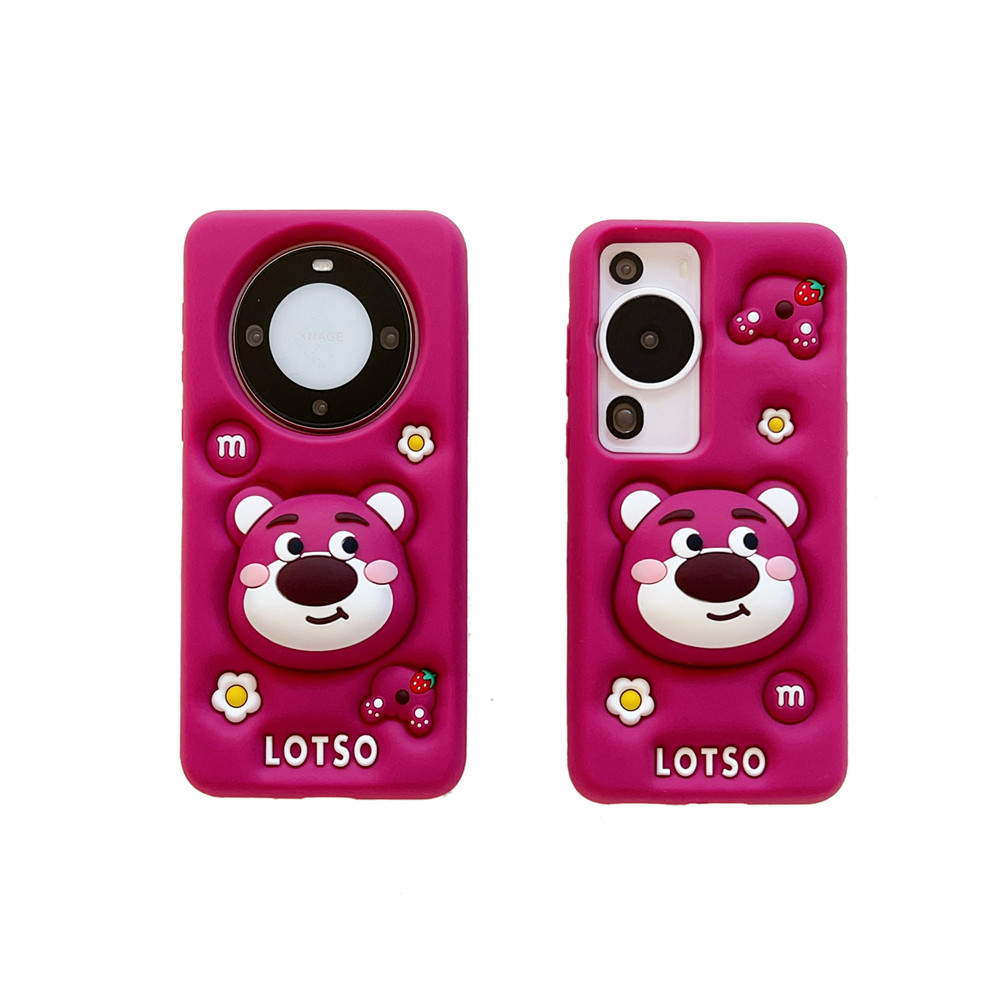 3Dการ์ตูนLotsoหมีซิลิโคนอ่อนนุ่มเคสโทรศัพท์สําหรับVivo Y36 Y27 Y20 Y20i Y20S Y12A Y12S Y11S Y17 Y15 