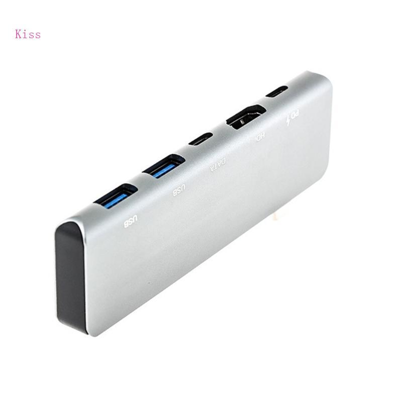 Kiss Aluminium Type C Dock ส่งกําลังและเอาต์พุตวิดีโอความละเอียดสูง
