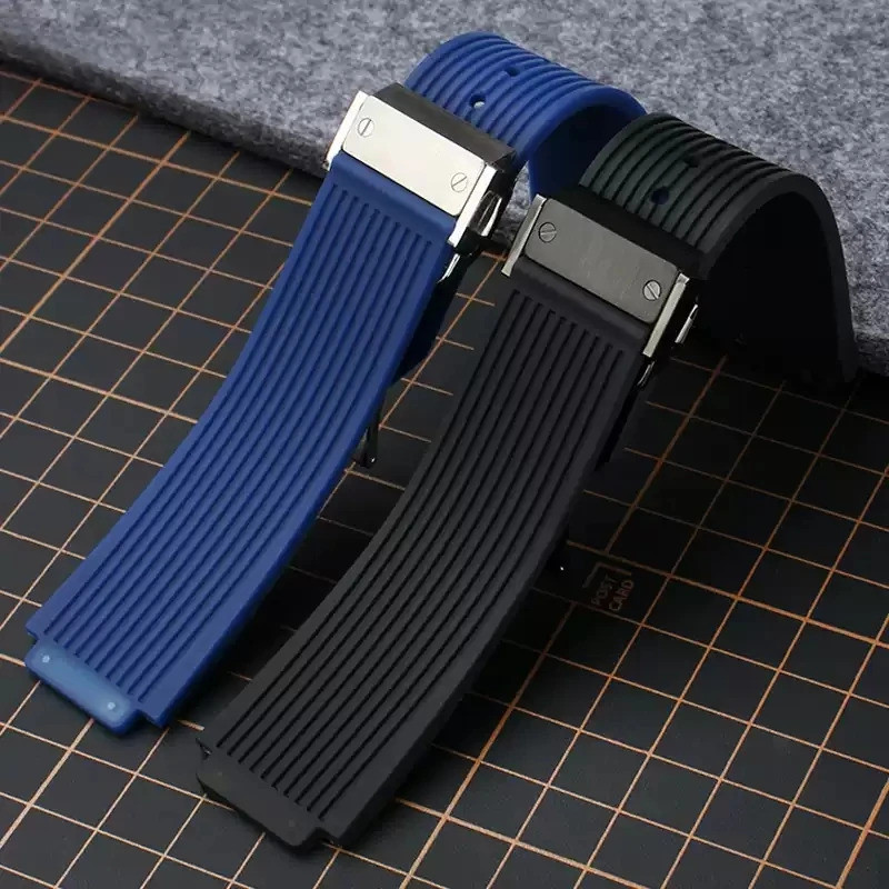 Watchband for HUBLOT BIG BANG Silicone high quality Waterproof Men's Watch Strap Chain Watch Rubber 