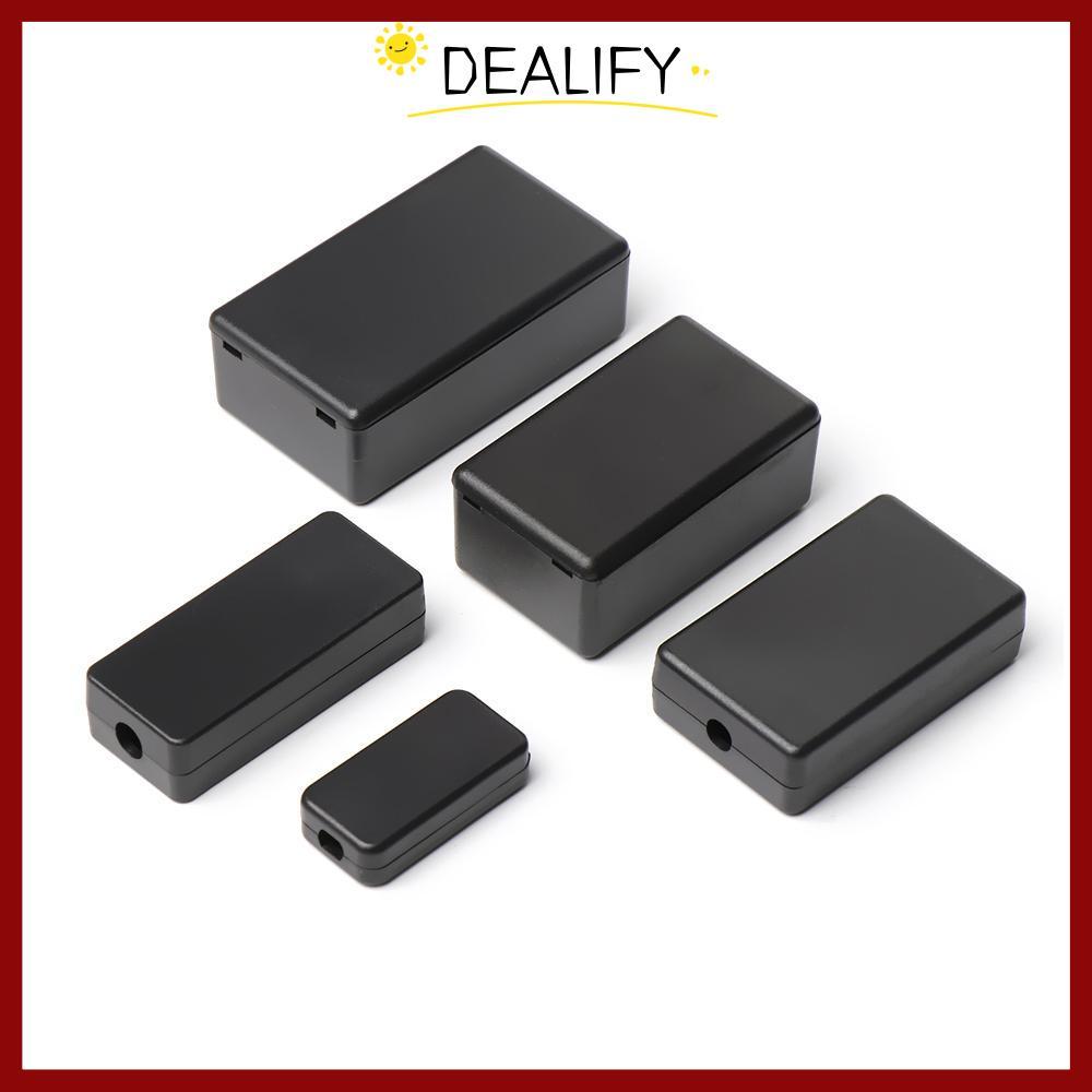 จัดส่งจากประเทศไทยDEALIFY 1/2 ชิ้นกล่องโครงการอิเล็กทรอนิกส์พลาสติก ABS สีดํา DIY กล่องใส่เงิน