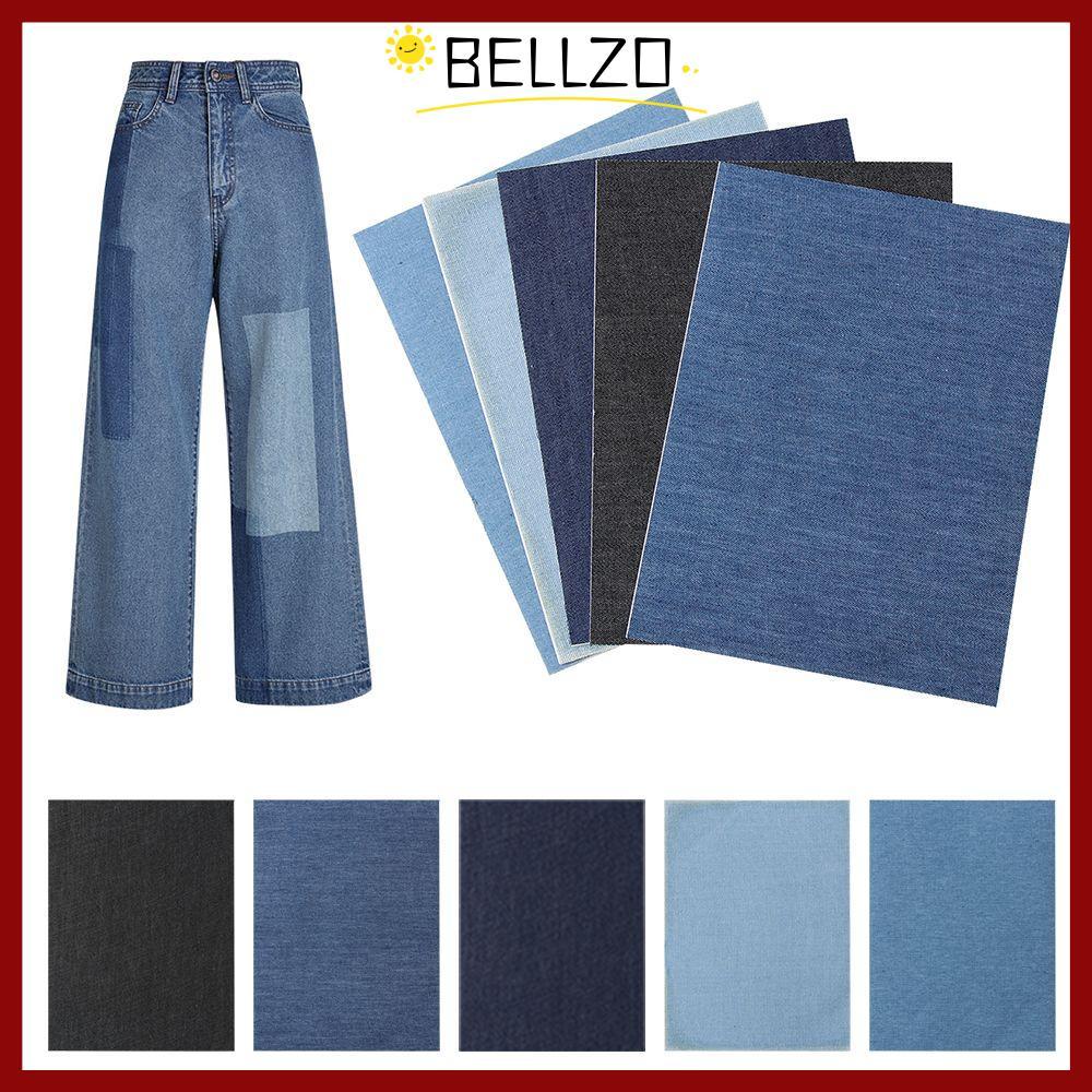 จัดส่งจากประเทศไทยBELLZO แผ่นแปะซ่อมกางเกงยีนส์ผ้าอุปกรณ์เย็บผ้า Denim ตกแต่ง Self-กาวเสื้อผ้าสติกเกอร์